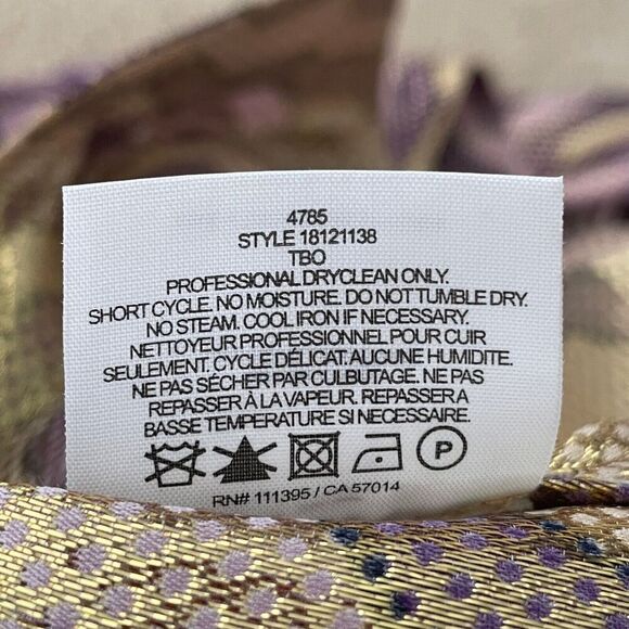 Tory Burch Multicolor Long Sleeve Split V-Neck Geometric Blouse Top Size 6 - Picture 10 of 10